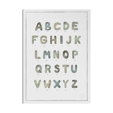 The Alphabet watercolour 포스터 - 50x70 cm - Kunskapstavlan®