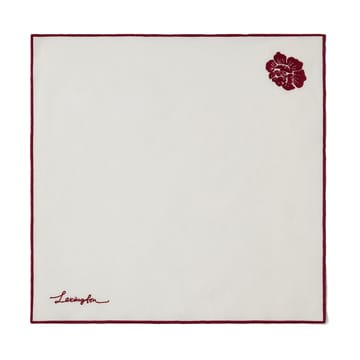 플라워 리넨 코튼 냅킨 50x50 cm - White-Red - Lexington | 렉싱턴