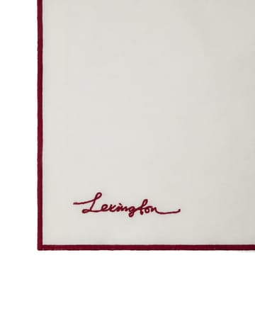 플라워 리넨 코튼 냅킨 50x50 cm - White-Red - Lexington | 렉싱턴