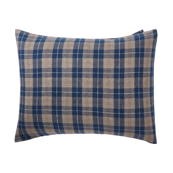 첵드 플란넬 쿠션 커버 50x60 cm, Denim blue-beige Lexington | 렉싱턴