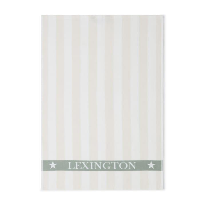 코튼 테리 로고 주방 타올 50x70 cm - Light beige-white-green - Lexington | 렉싱턴