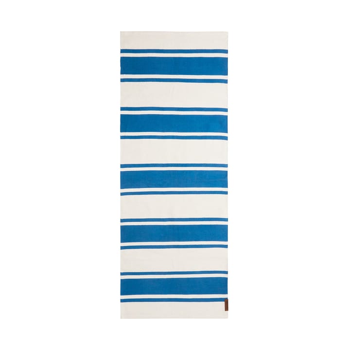 오가닉 스트라이프 �코튼 엔트레이스 러그 70x130 cm - Blue-white - Lexington | 렉싱턴