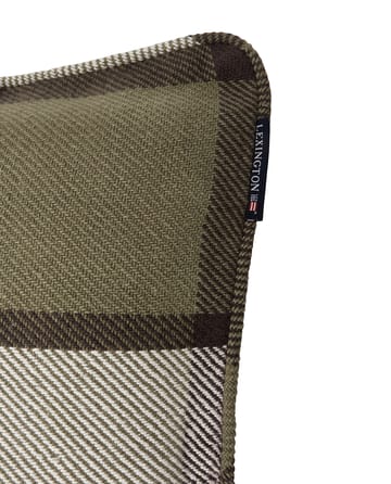 체크 heavy twill 쿠션 커버 50x50 cm - Olive - Lexington | 렉싱턴