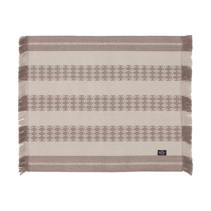 Jacquard Striped 테이블매트 40x50 cm - Beige - Lexington | 렉싱턴