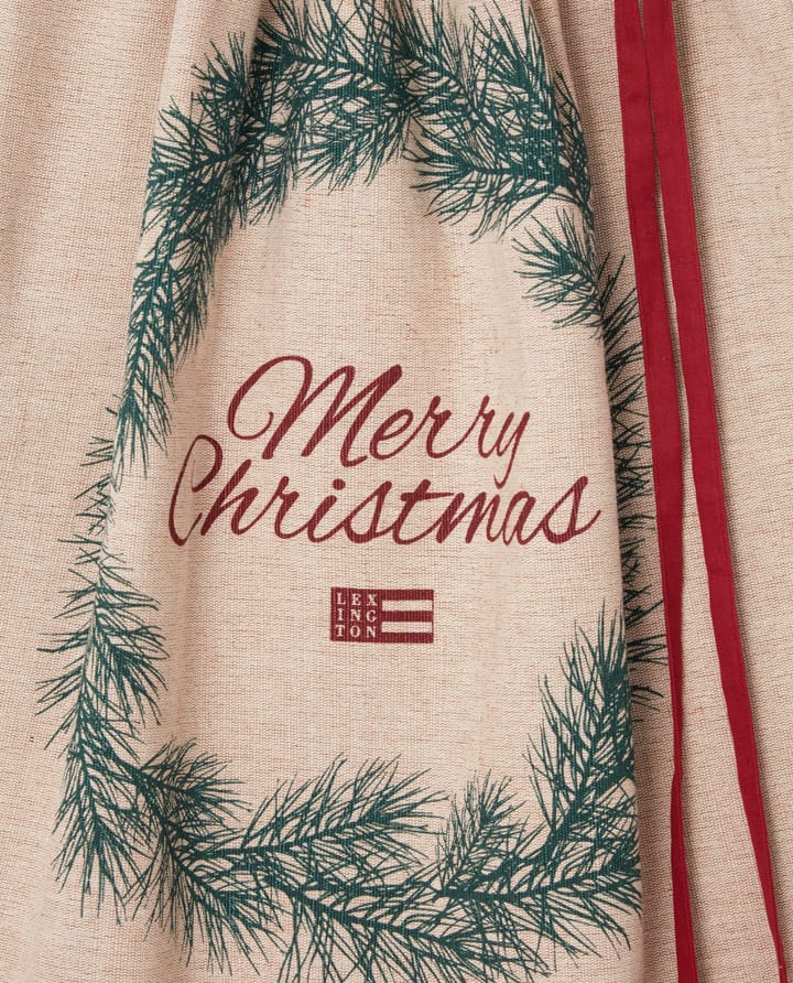 Merry 크리스마스 황마 코튼 크리스마스 프레젠트 색 65x95 cm - Naturalal - Lexington | 렉싱턴
