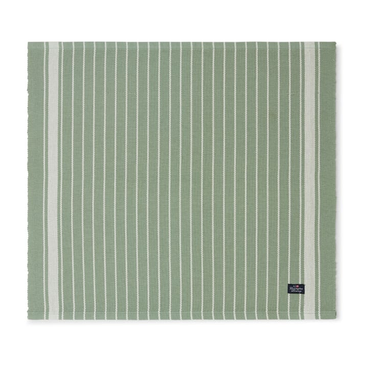 스트라이프 오가닉 코튼 Rips 테이블매트 50x250 cm - Green-white - Lexington | 렉싱턴