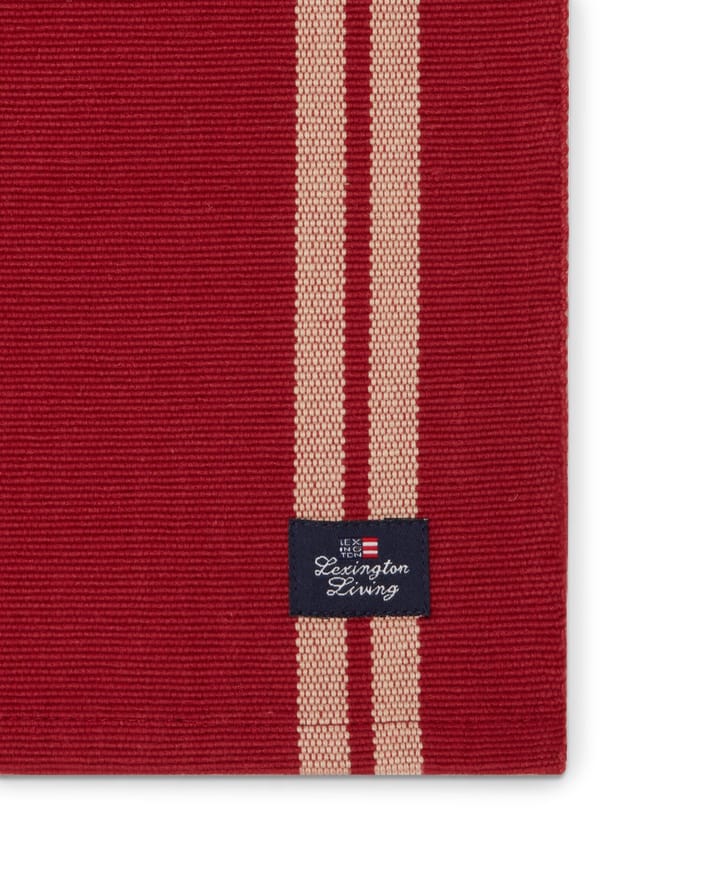 Side Striped 오가닉 코튼 립 테이블매트 40x50 cm - Red-beige - Lexington | 렉싱턴