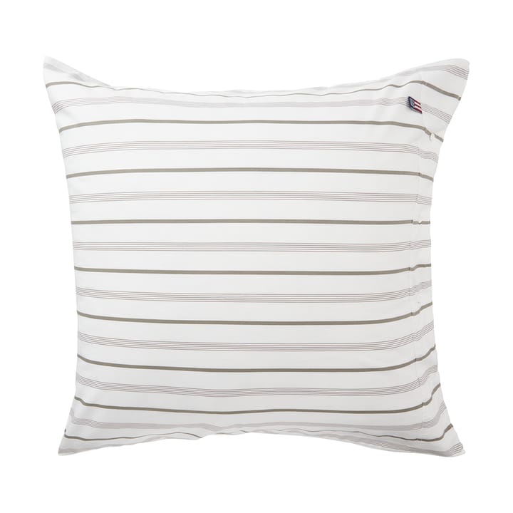 Striped 코튼 포플린 베개 커버 65x65 cm - White - Lexington | 렉싱턴