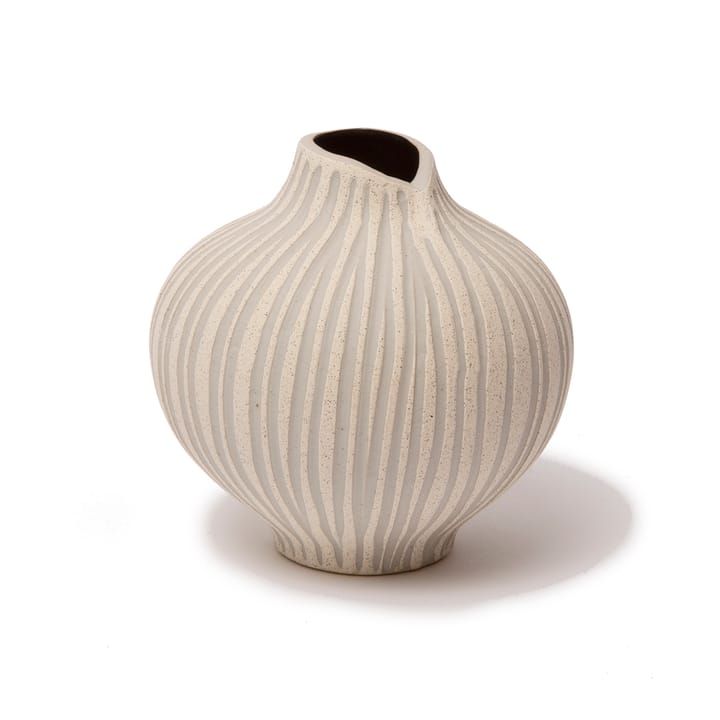 라인 화병 - Sand white stone stripe, medium - Lindform | 린드폼