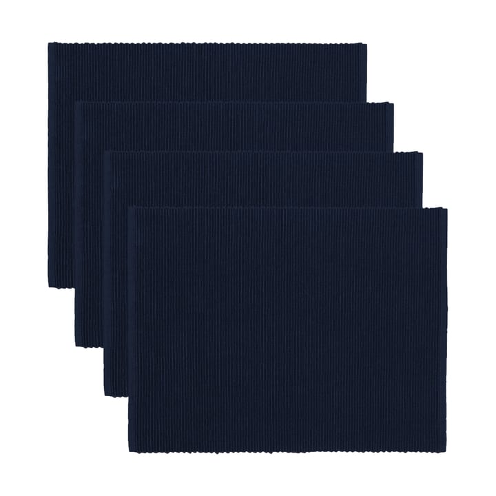 우니 테이블매트 35x46 cm 4개 세트 - Dark navy blue - Linum | 리눔