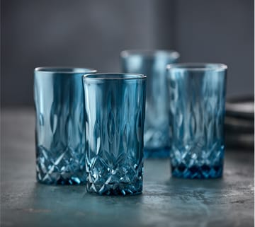 소렌토 하이볼 글래스 38 cl 4개 세트 - Blue - Lyngby Glas | 링비 글라스