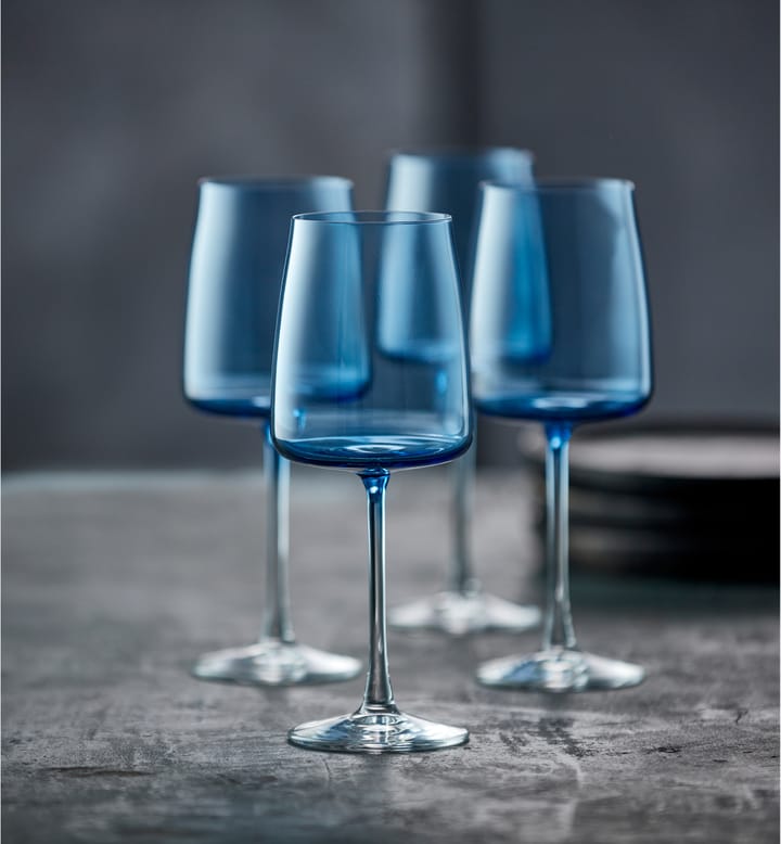 제로 화이트와인잔 43 cl 4개 세트, Blue Lyngby Glas | 링비 글라스