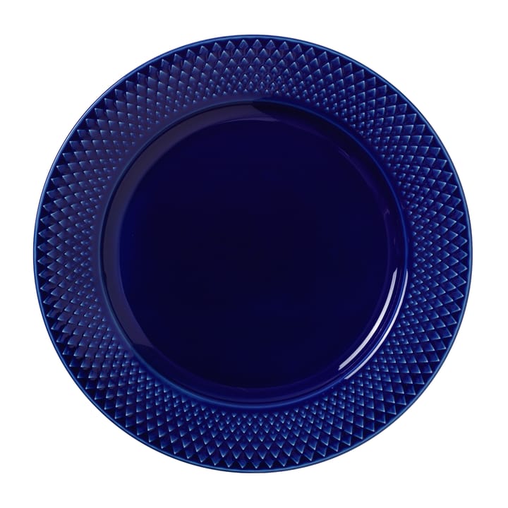롬브 접시 Ø23 cm - Dark blue - Lyngby Porcelæn | 링비