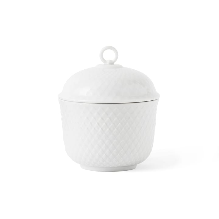 롬브 보울 & 덮개 Ø8.5 cm - White - Lyngby Porcelæn | 링비