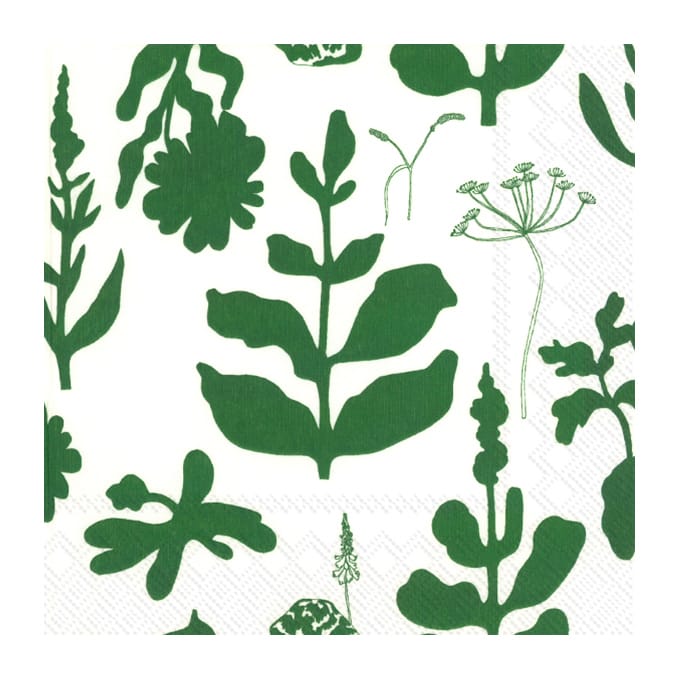 Elokuun Varjot 냅킨 33x33 cm 20개 - Green - Marimekko | 마리메꼬