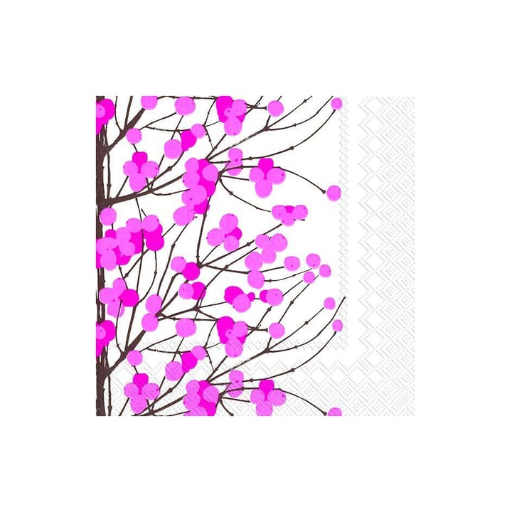 Lumimarja 냅킨 33x33 cm 20개 - White-pink - Marimekko | 마리메꼬