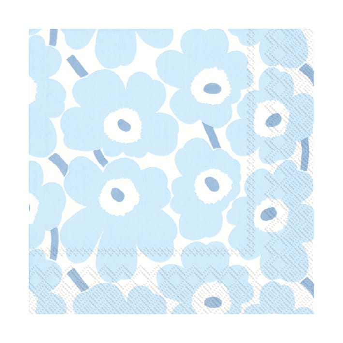 Mini Unikko 냅킨 20개 - Light Blue - Marimekko | 마리메꼬