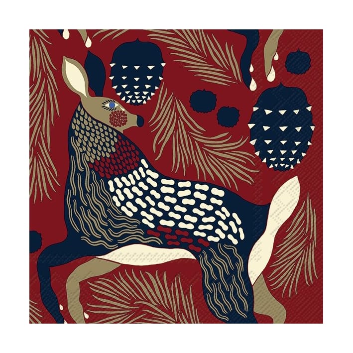 Peura 냅킨 33x33 cm 20개 - Brown - Marimekko | 마리메꼬