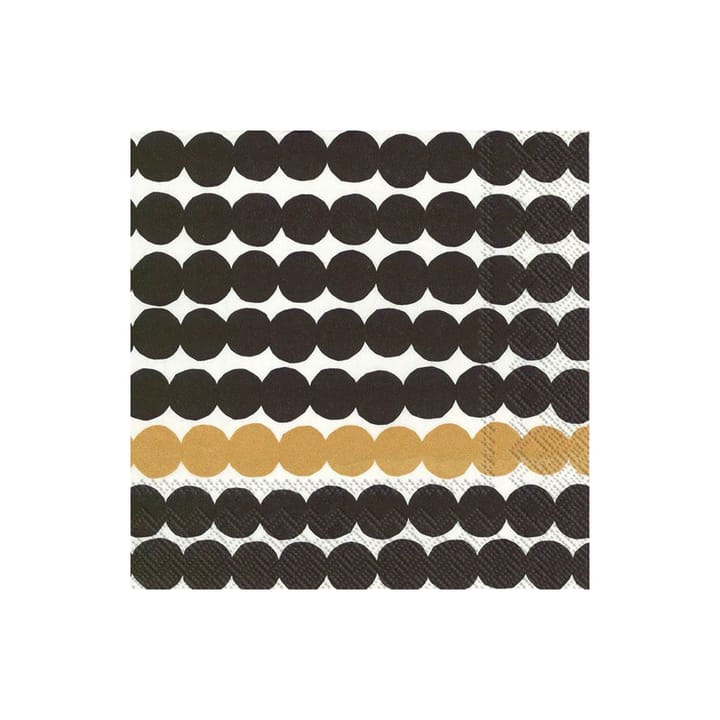 Räsymatto 냅킨 33x33 cm 20개 - black-gold - Marimekko | 마리메꼬