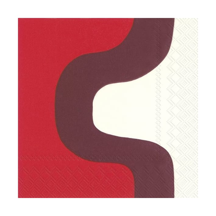 Seireeni 냅킨 33x33 cm 20개 - Dark red - Marimekko | 마리메꼬