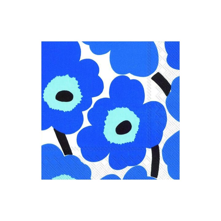 Unikko 냅킨 33x33 cm 20개 - blue - Marimekko | 마리메꼬