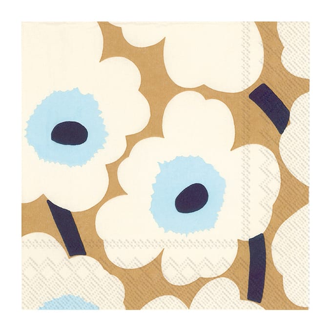 Unikko 냅킨 33x33 cm 20개 - Cream gold - Marimekko | 마리메꼬