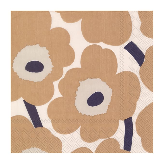 Unikko 냅킨 33x33 cm 20개 - Cream linen - Marimekko | 마리메꼬