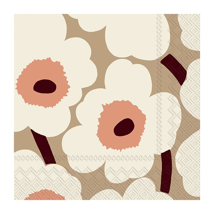 Unikko 냅킨 33x33 cm 20개 - Cream - Marimekko | 마리메꼬