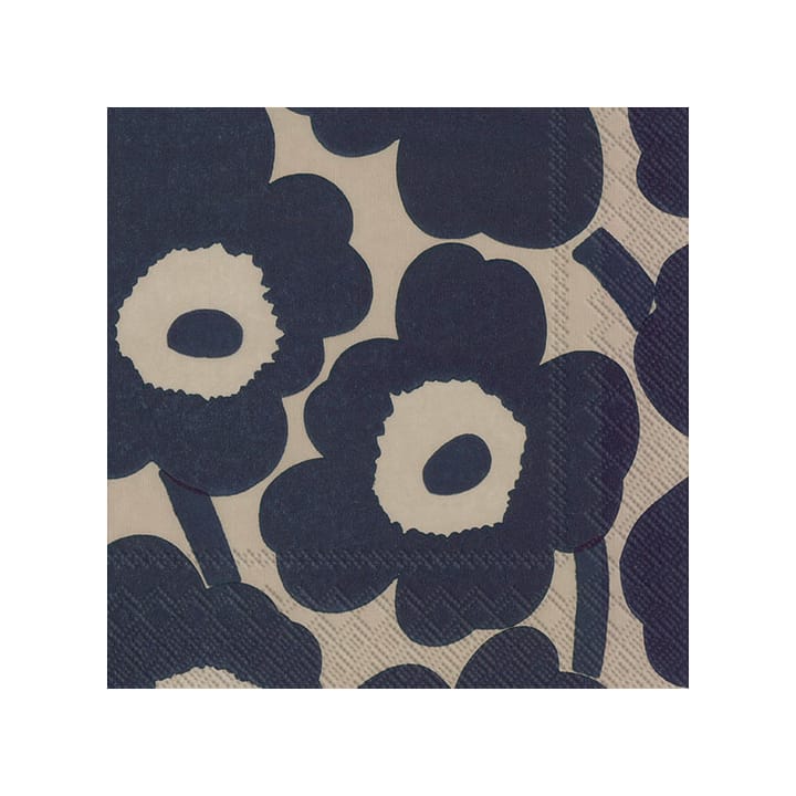 Unikko 냅킨 33x33 cm 20개 - linen-blue - Marimekko | 마리메꼬