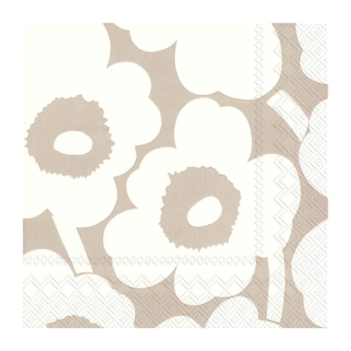 Unikko 냅킨 33x33 cm 20개 - Linen-cream - Marimekko | 마리메꼬