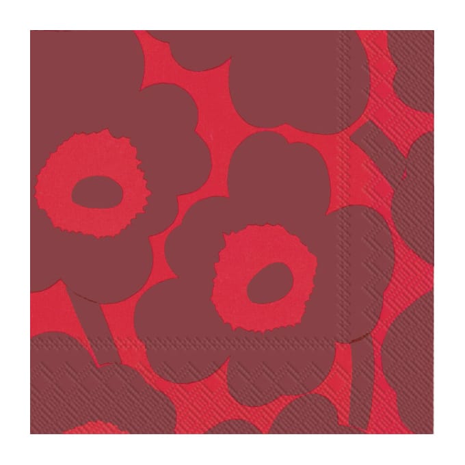 Unikko 냅킨 33x33 cm 20개 - Red-red - Marimekko | 마리메꼬