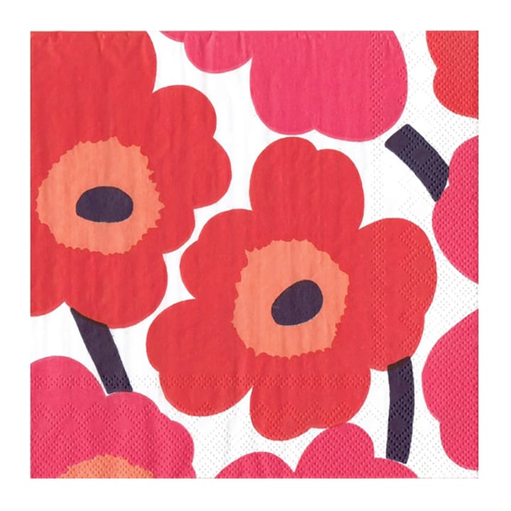 Unikko 냅킨 33x33 cm 20개 - red - Marimekko | 마리메꼬