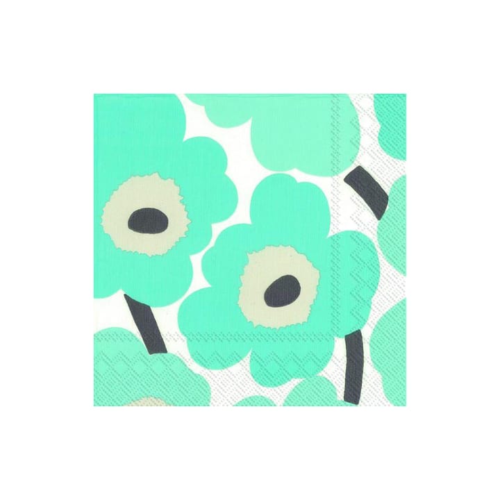 Unikko 냅킨 33x33 cm 20개 - turquoise - Marimekko | 마리메꼬