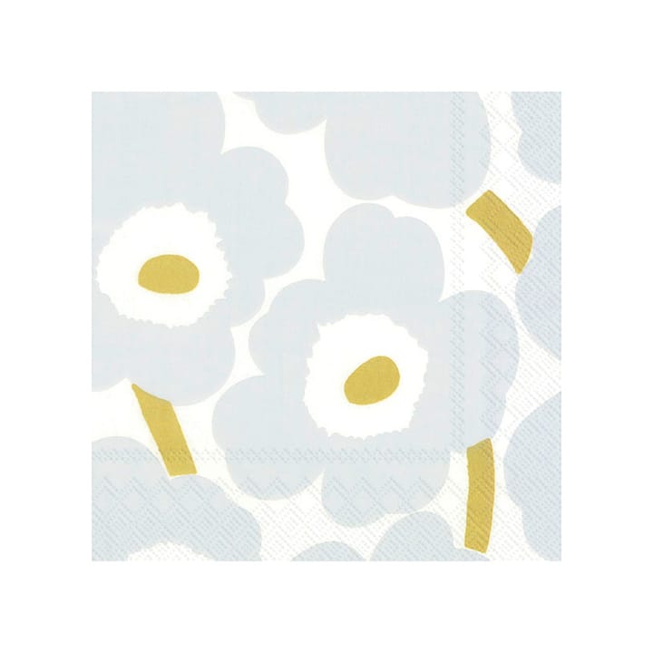 Unikko 냅킨 33x33 cm 20개 - white-silver - Marimekko | 마리메꼬