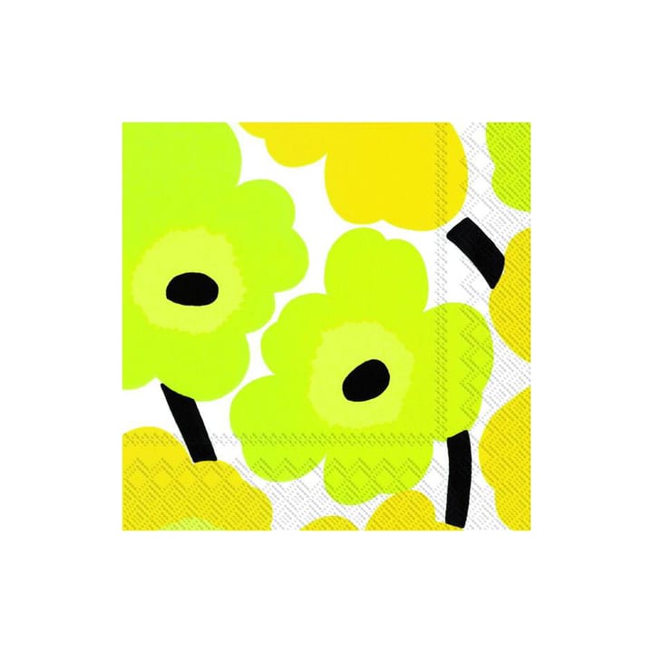 Unikko 냅킨 33x33 cm 20개 - yellow - Marimekko | 마리메꼬