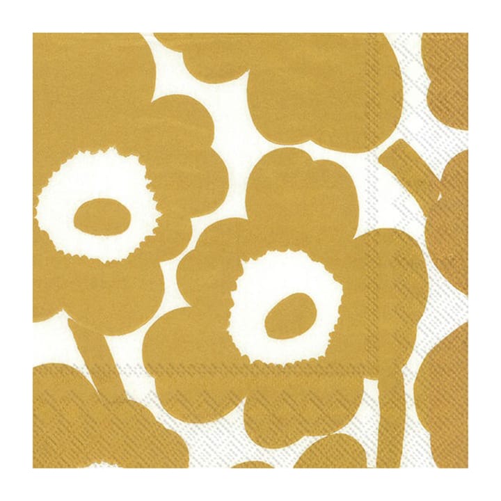 Unikko 냅킨 40x40 cm 20개 - White-gold - Marimekko | 마리메꼬