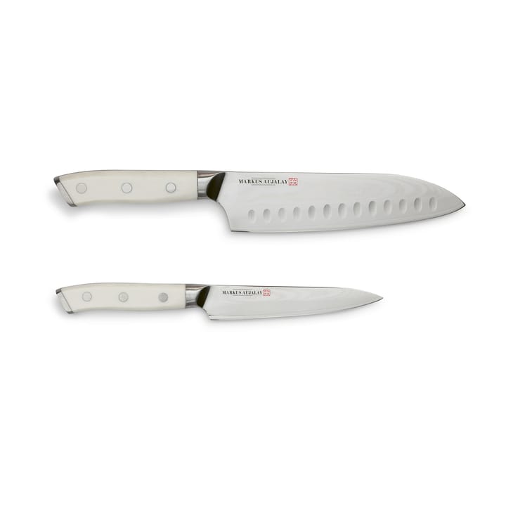 마커스 다마스커스 일본 나이프 세트 - Japanese chef's knife and paring knife - Markus Aujalay | 마르쿠스 오잘레이