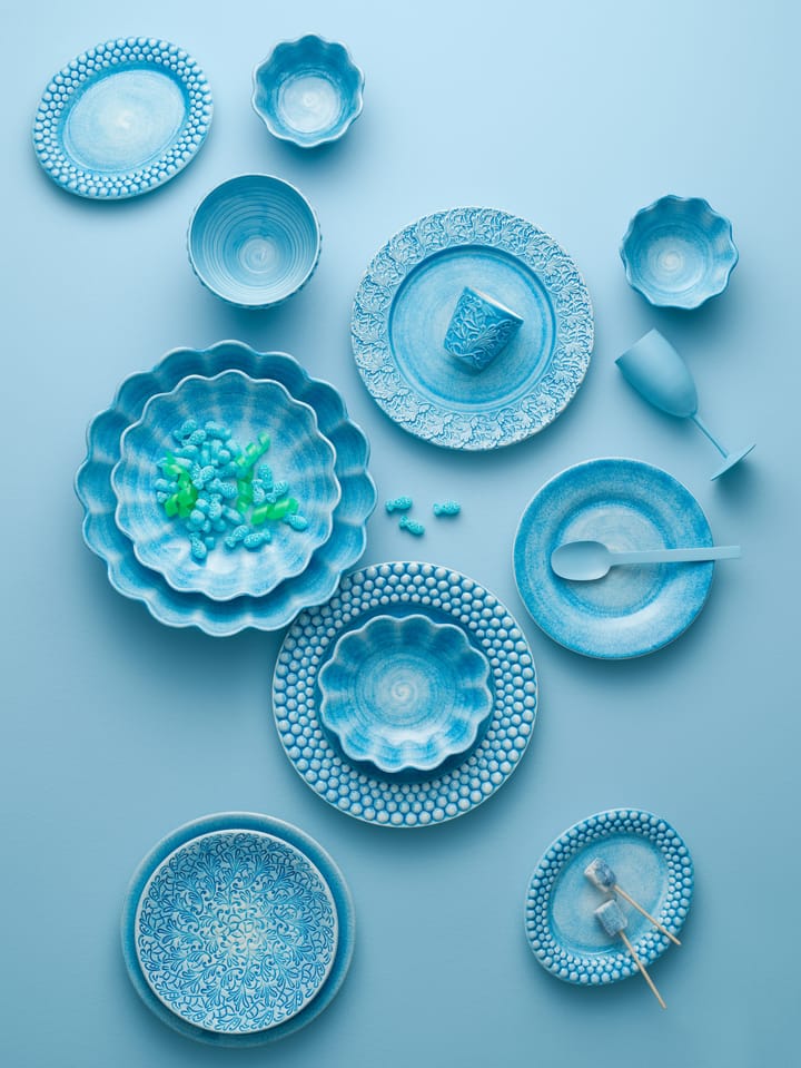 오이스터 보울 16x18 cm, Turquoise Mateus | 마테우스