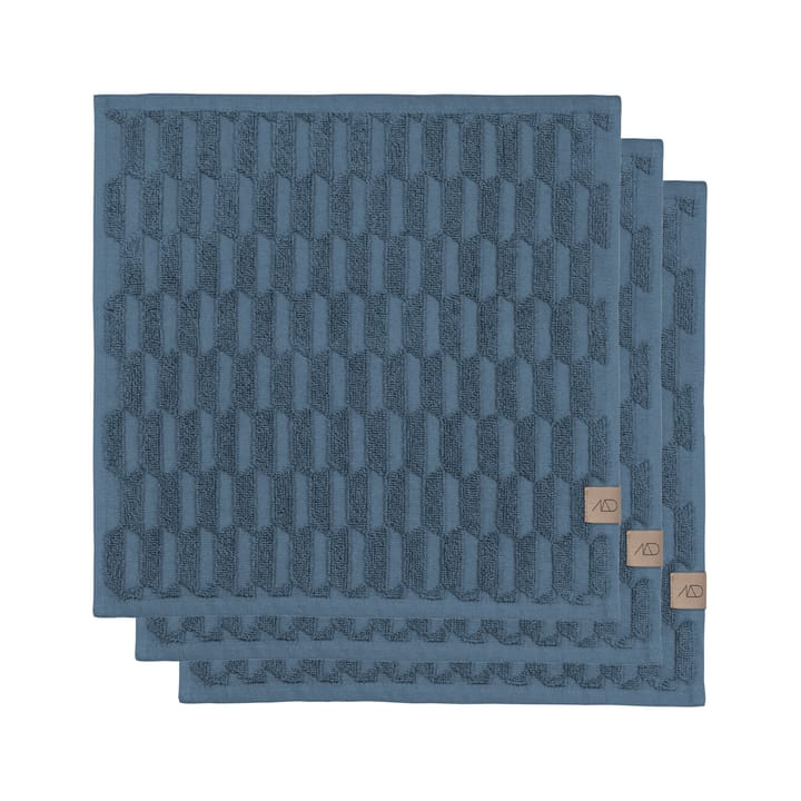 지오 타올 30x30 cm 3개 세트 - Slate blue - Mette Ditmer | 매트 딧메르
