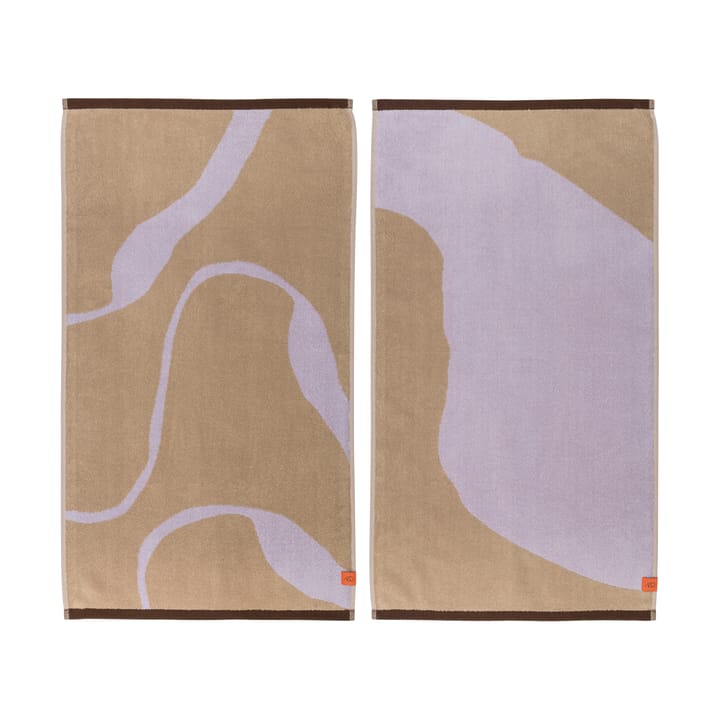 노바 아르떼 타올 50x90 cm 2개 세트 - Sand-lilac - Mette Ditmer | 매트 딧메르