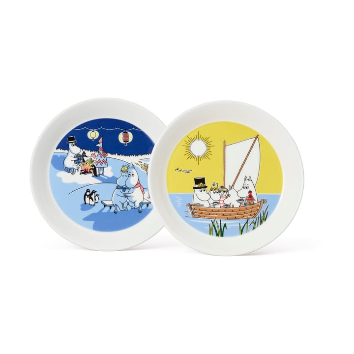 무민 접시 Bonfire & Sailing 2 parts - 19 cm - Moomin Arabia | 무민 아라비아