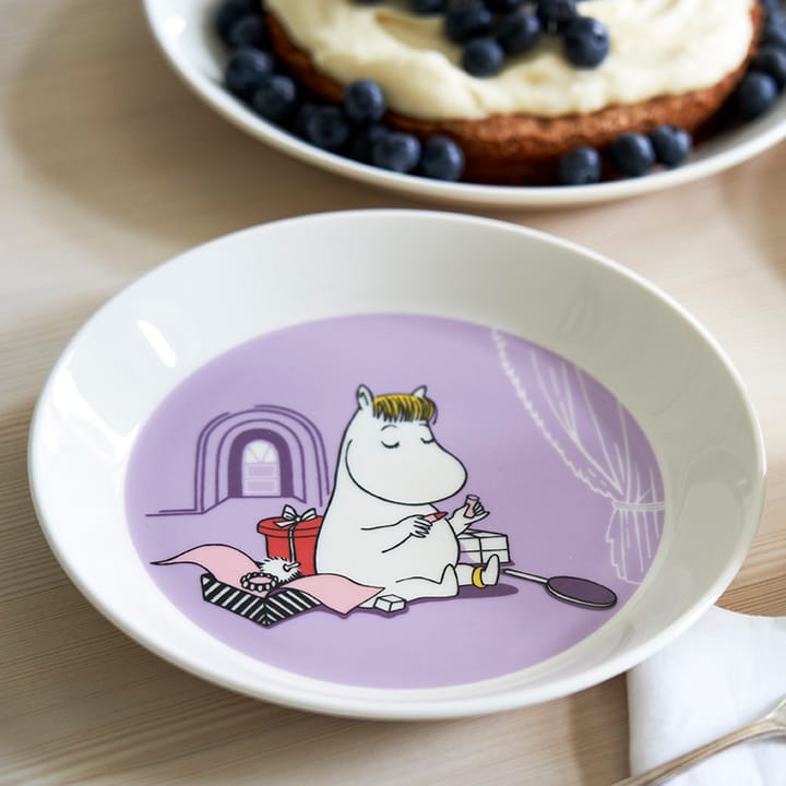 스노크메이든 퍼플 무민 접시, purple Moomin Arabia | 무민 아라비아