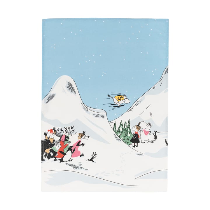 무민 키친 타월 Ski jumping - 50x70 cm - Moomin Arabia | 무민 아라비아