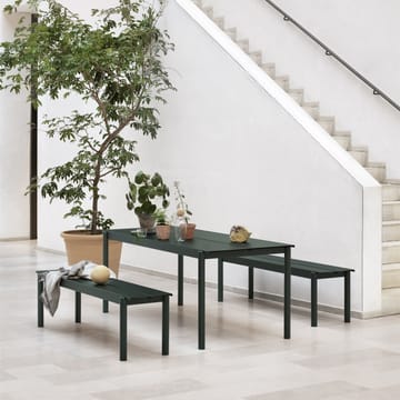 리니어 스틸 벤치 170 cm - Dark green - Muuto | 무토