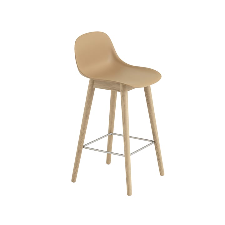 파이버 바 스툴, 우드 레그 65 cm - Ochre-oak legs - Muuto | 무토