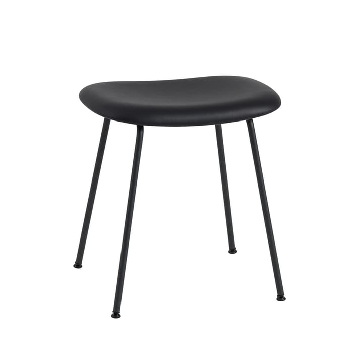 파이버 스툴 - Leather black, black steel stand - Muuto | 무토