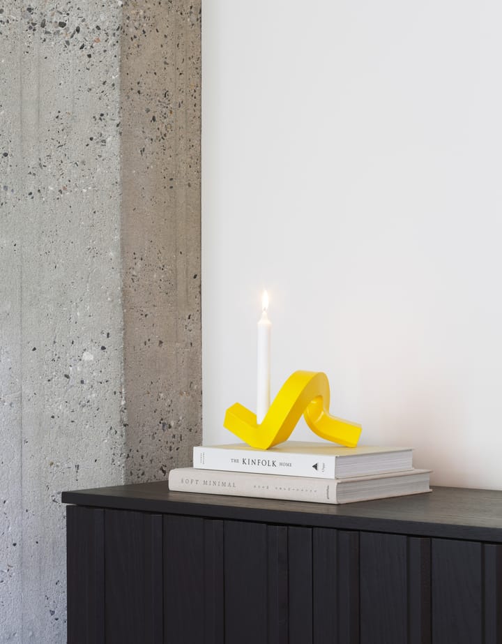 Crooked 캔들 홀더 1, Yellow Normann Copenhagen | 노만코펜하겐