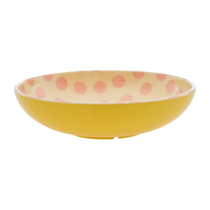샐��러드 보울 멜라민 29.9 cm - Pink dots-yellow - RICE | 라이스