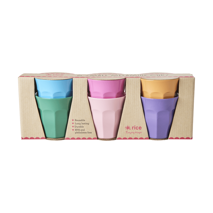 라이스 멜라민 컵 스몰 6개 세트 - Multi - RICE | 라이스