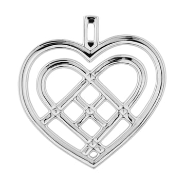 Weaved Heart 크리스마스 장식 6.5 cm - Silver-plated - Rosendahl | 로젠달 코펜하겐